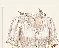 Camicetta tradizionale tirolese vintage